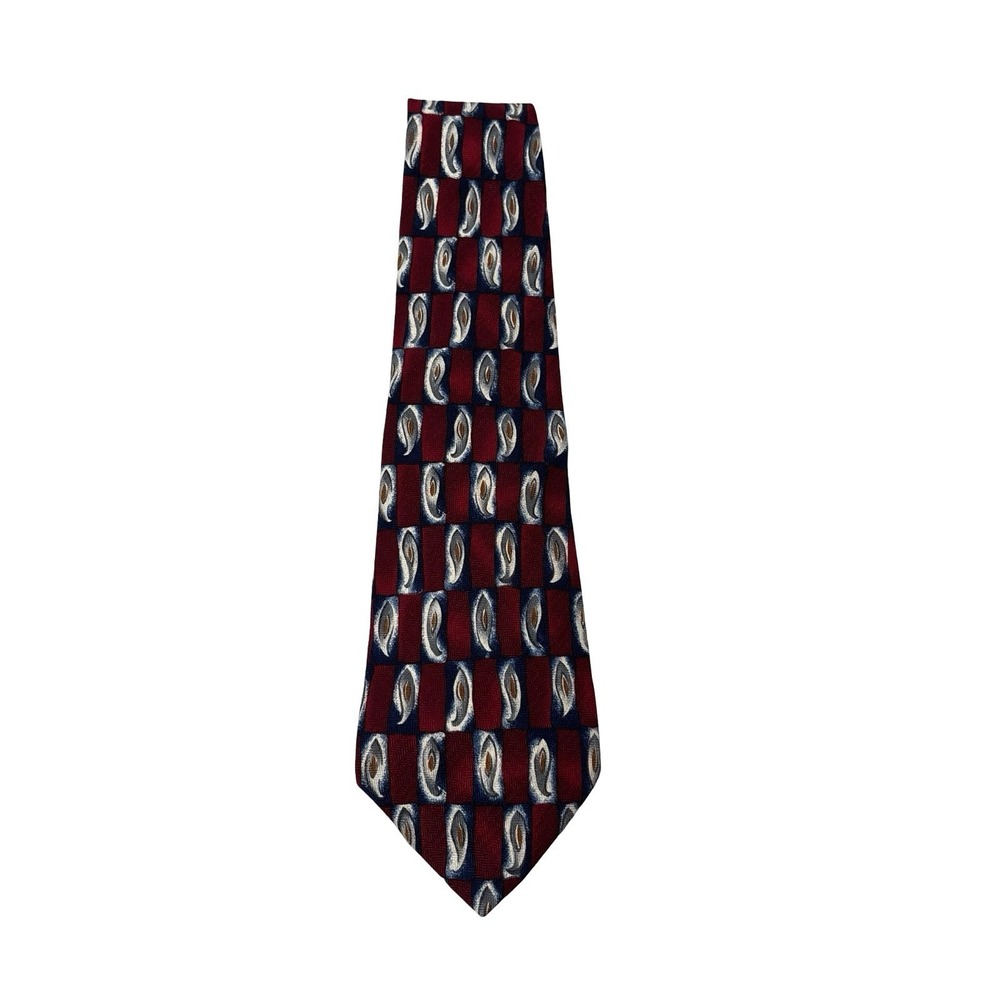 Robert Talbott Mark Shale Men's Geometric‎ Print Tie Width 4"